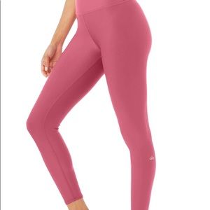 Alo Yoga: Size Large, Shine Pink, High-Waist Airlift Leggings